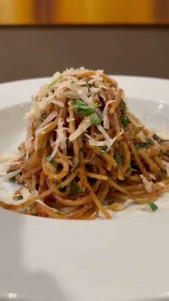Organic Spaghetti with Anchovies & Parmesan