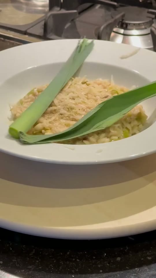 Creamy Organic Leek Risotto
