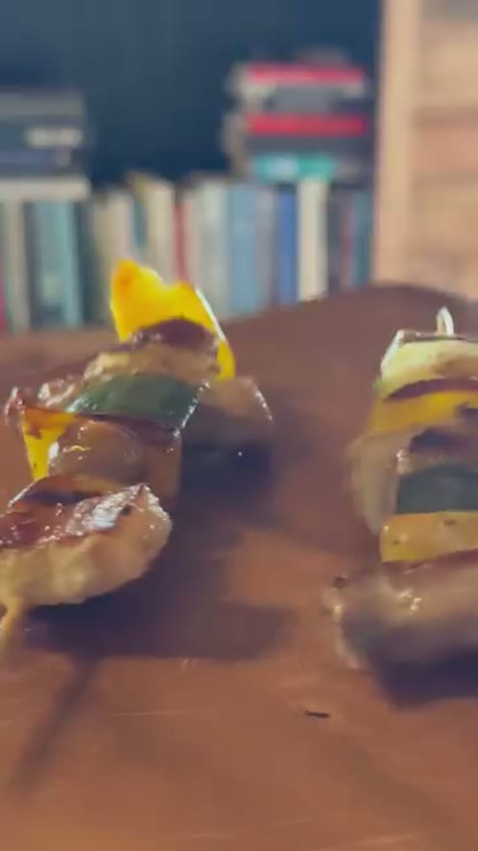 Pan-Made Skewers with Fennel Sausage and Pork Belly