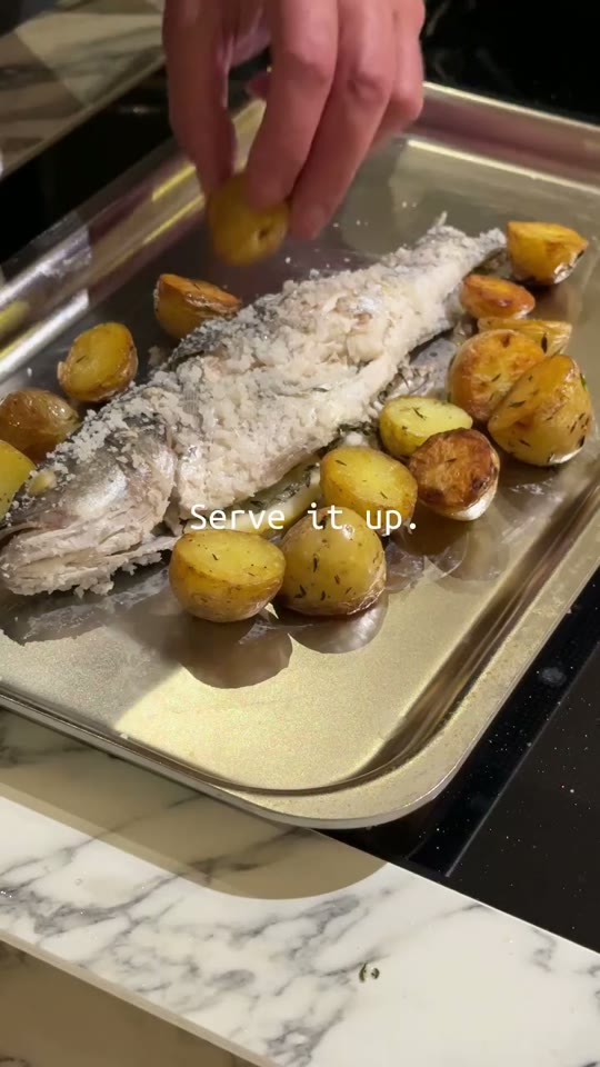 Sea Bass in a Salt Crust (Zeebaars in zoutkorst)