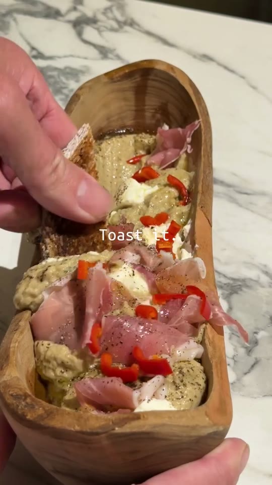 Roasted Eggplant Dip with Prosciutto