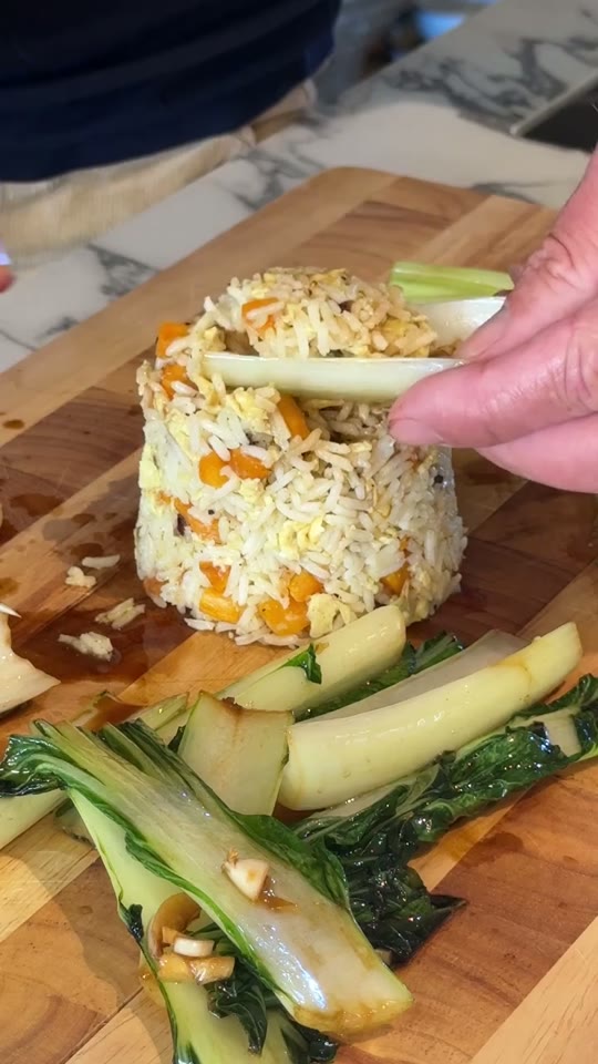 Maurice Style Fried Rice with Bok Choy