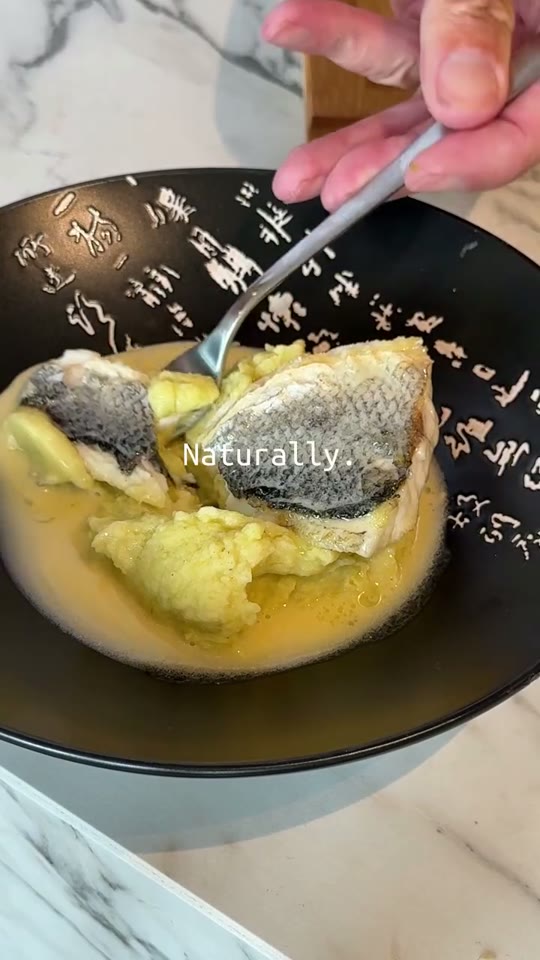 Sea Bass with Asparagus Mousse and Silky Asparagus Sauce
