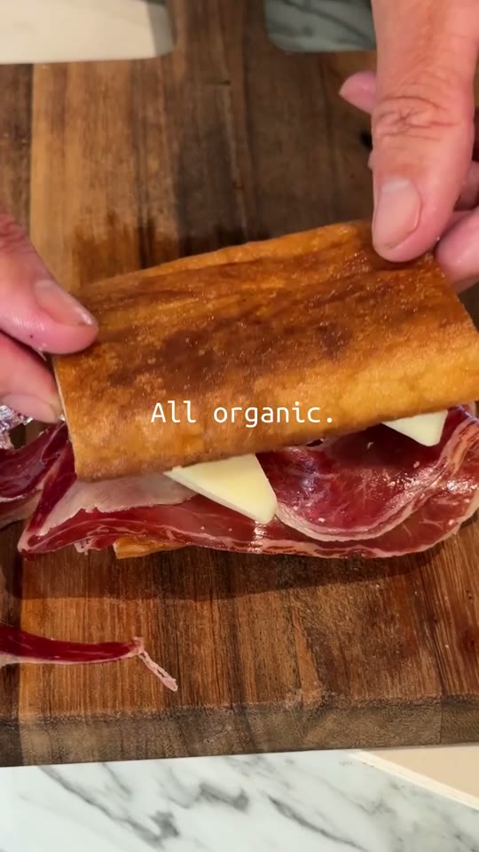Spanish Tomato, Anchovy, and Iberico Ham Sandwich