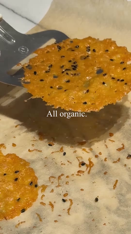 Parmesan Sesame Cheese Crisps