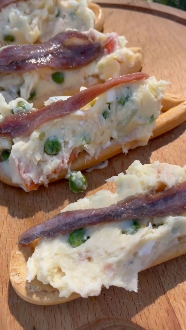 Spanish Ensalada Rusa (Russian Salad) over Open Fire