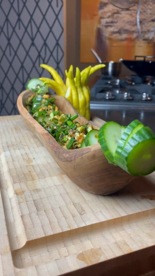Asian Cucumber Salad with Buddha's Hand